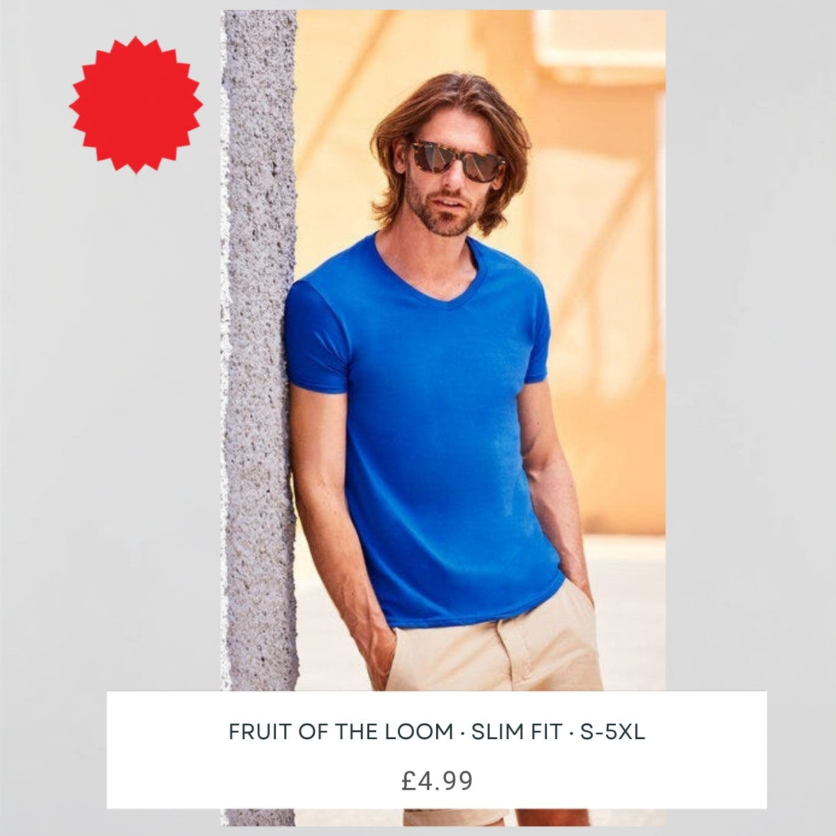 Fruit of the Loom 61442 slim fit t-shirt - square main image