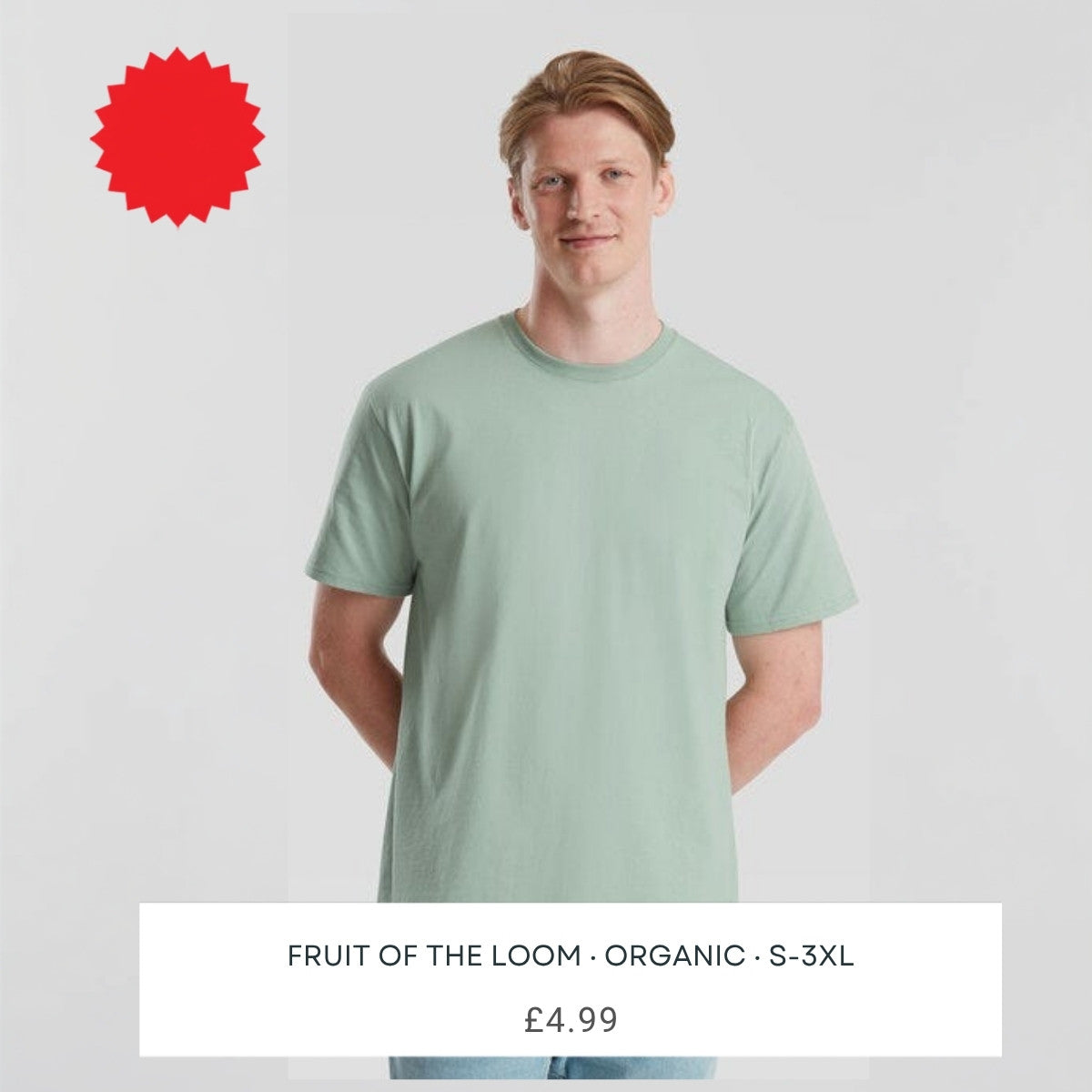 Fruit of the Loom 61362 organic cotton t-shirt - square main image
