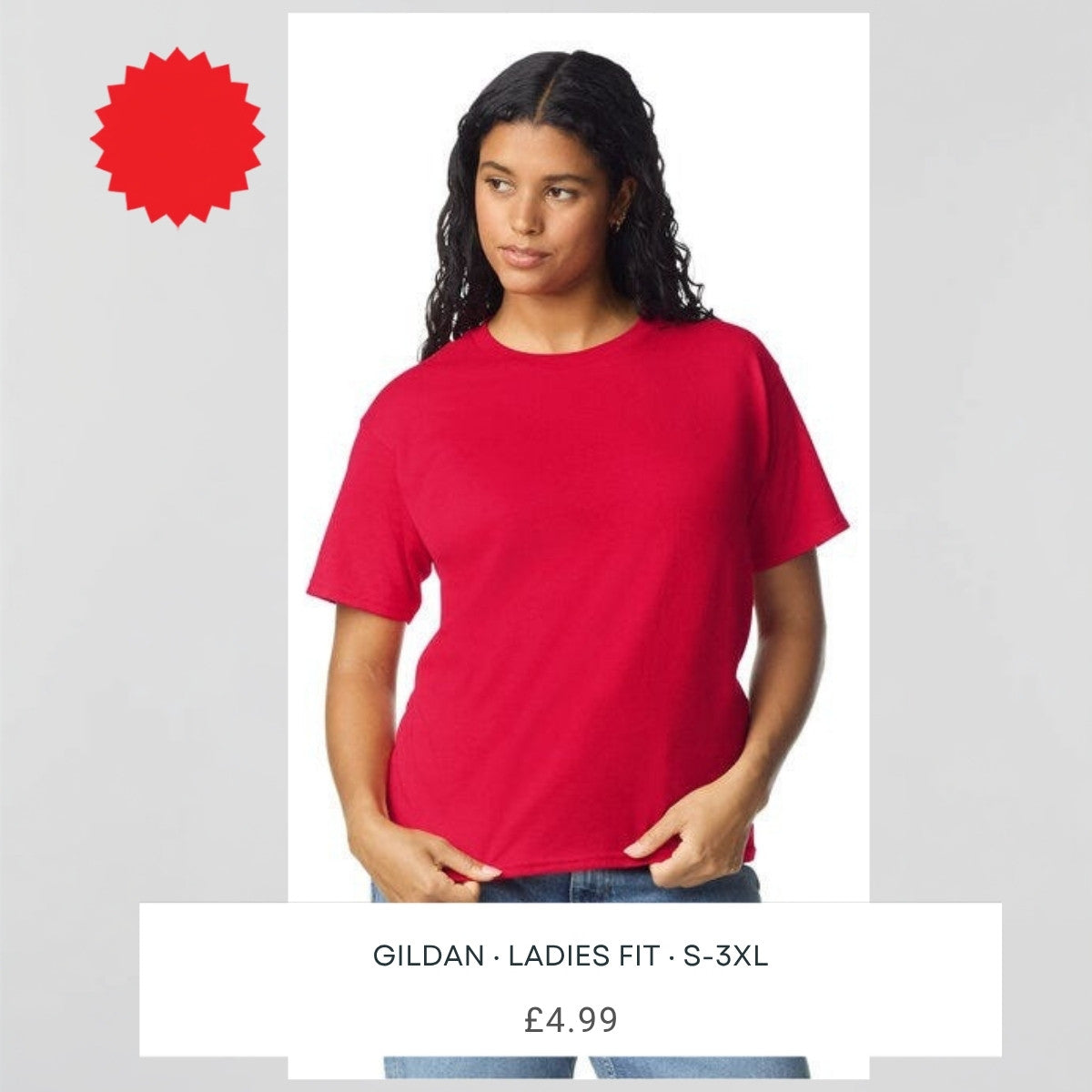 Gildan 5000L ladies fit t-shirt - square main image