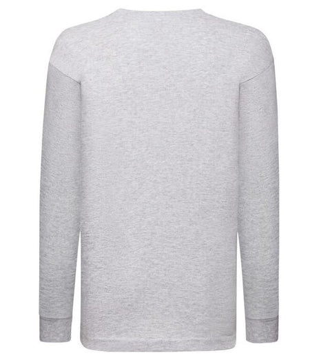 Fruit Of The Loom Kids' Valueweight Long Sleeve T-Shirt 100% Cotton