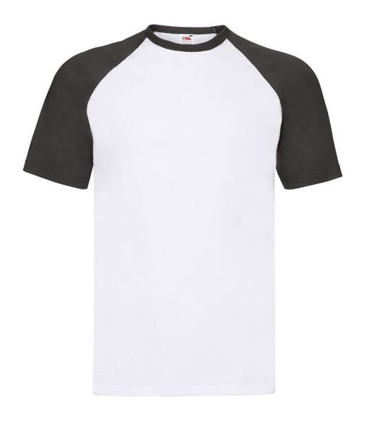 Fruit Of The Loom Men's Valueweight Short Sleeve Baseball T-Shirt