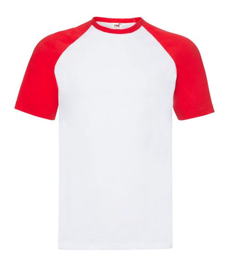 Fruit Of The Loom Men's Valueweight Short Sleeve Baseball T-Shirt
