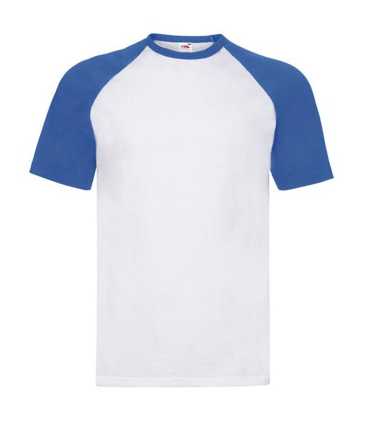 Fruit Of The Loom Men's Valueweight Short Sleeve Baseball T-Shirt