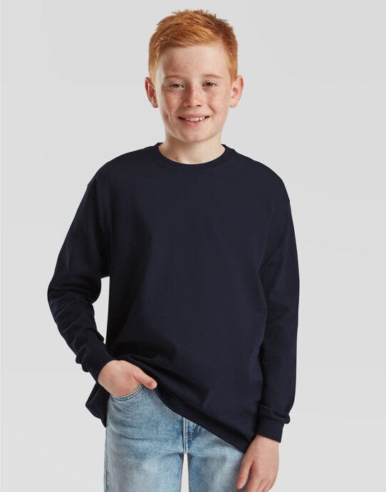 Fruit of the Loom Kids Valueweight Long Sleeve T-Shirt