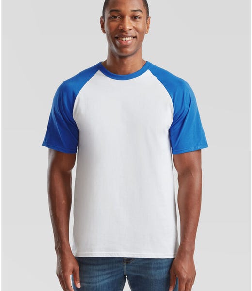 Fruit Of The Loom Men's Valueweight Short Sleeve Baseball T-Shirt