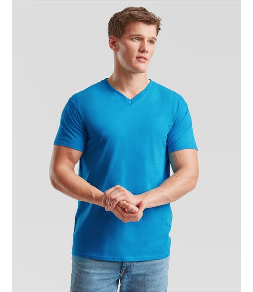 Fruit Of The Loom Men's Valueweight V-Neck T-Shirt 100% Cotton