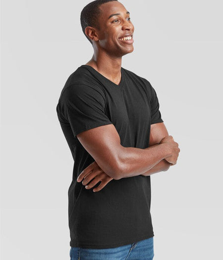 Fruit of the Loom Mens Original V-Neck T-Shirt - alternate