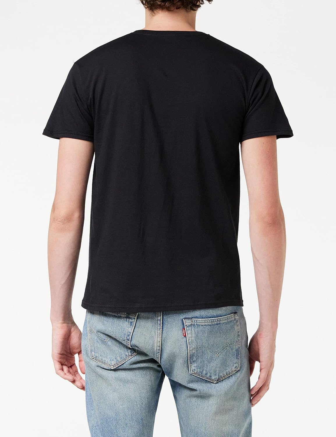 Fruit Of The Loom Men's Iconic Lightweight Ringspun Tee 5 Pack T-Shirt Black Large