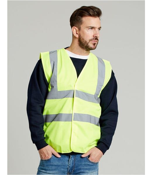 Ultimate Clothing Company UCC 4-Band Class 2 Hi-Vis Safety Waistcoat