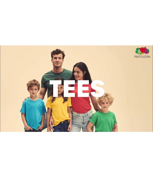 Fruit Of The Loom Men's Valueweight Short Sleeve Baseball T-Shirt
